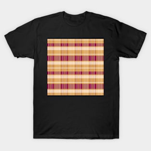 Summer Aesthetic Calan 1 Hand Drawn Textured Plaid Pattern T-Shirt